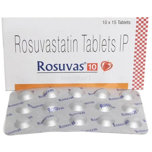 rosuvas 10mg tablet 15's
